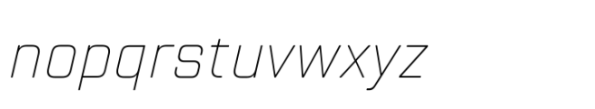 TT Lakes Neue Thin Italic Font LOWERCASE