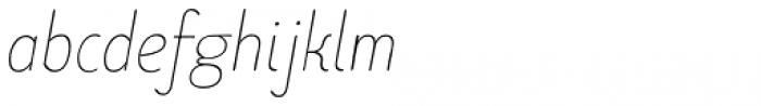 TT Limes Sans Thin Italic Font LOWERCASE