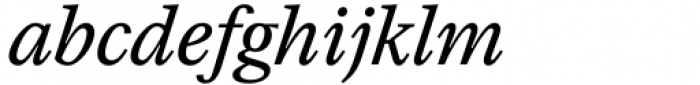 TT Livret Text Italic Font LOWERCASE