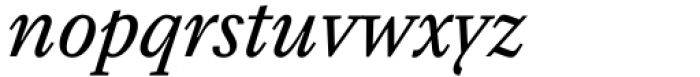 TT Livret Text Italic Font LOWERCASE