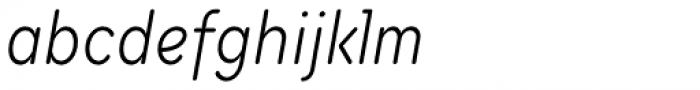 TT Milks Light Italic Font LOWERCASE