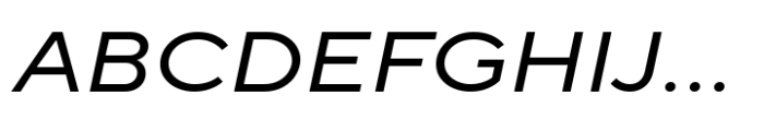 TT Norms Pro Expanded Normal Italic Font UPPERCASE
