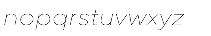 TT Norms Pro Expanded Thin Italic Font LOWERCASE