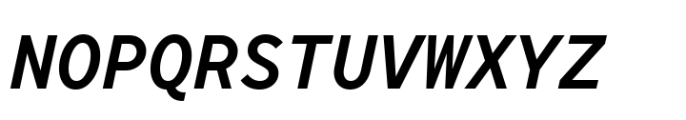 TT Norms Pro Mono DemiBold Italic Font UPPERCASE