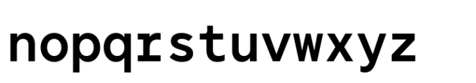 TT Norms Pro Mono DemiBold Font LOWERCASE