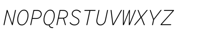 TT Norms Pro Mono ExtraLight Italic Font UPPERCASE