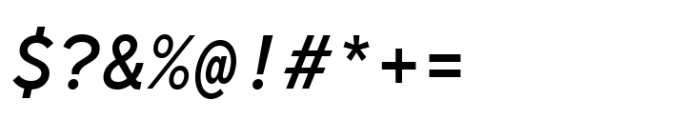 TT Norms Pro Mono Medium Italic Font OTHER CHARS