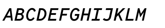 TT Norms Pro Mono Medium Italic Font UPPERCASE