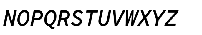 TT Norms Pro Mono Medium Italic Font UPPERCASE