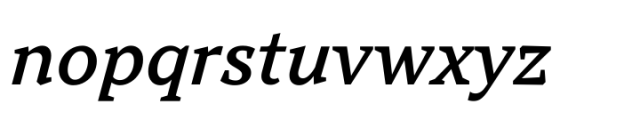 TT Norms Pro Serif Medium Italic Font LOWERCASE