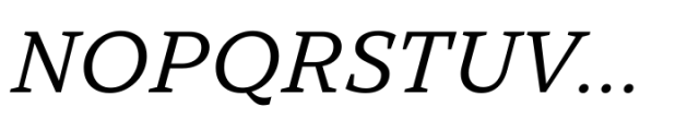 TT Norms Pro Serif Normal Italic Font UPPERCASE