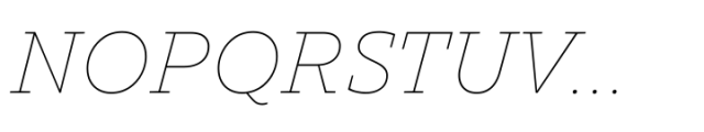 TT Norms Pro Serif Thin Italic Font UPPERCASE