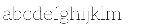 TT Norms Pro Serif Thin Font LOWERCASE