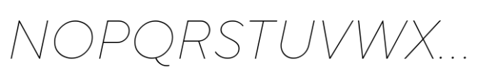 TT Norms Pro Thin Italic Font UPPERCASE