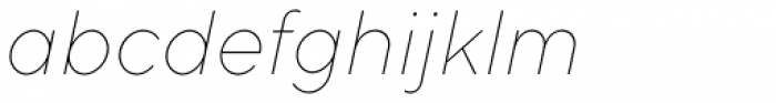 TT Norms Thin Italic Font LOWERCASE