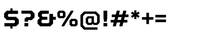 TT Octosquares Bold Font OTHER CHARS