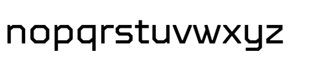 TT Octosquares Regular Font LOWERCASE