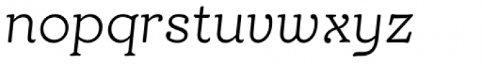TT Phobos Light Italic Font LOWERCASE