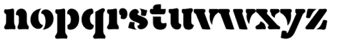 TT Phobos Stencil Font LOWERCASE