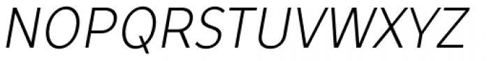 TT Prosto Sans Condensed Light Italic Font UPPERCASE