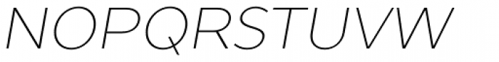 TT Prosto Sans Thin Italic Font UPPERCASE