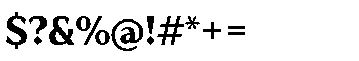 TT Quaris Bold Font OTHER CHARS