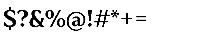 TT Quaris Demi Bold Font OTHER CHARS