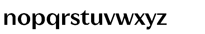 TT Quaris Demi Bold Font LOWERCASE