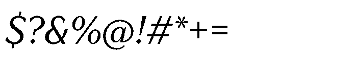 TT Quaris Italic Font OTHER CHARS