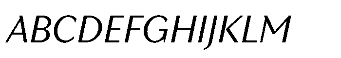 TT Quaris Italic Font UPPERCASE