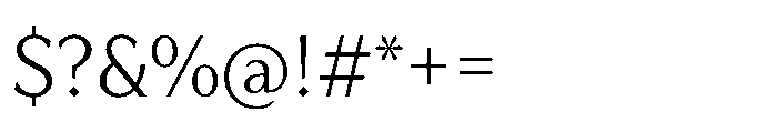 TT Quaris Light Font OTHER CHARS
