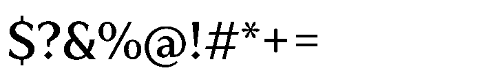 TT Quaris Medium Font OTHER CHARS