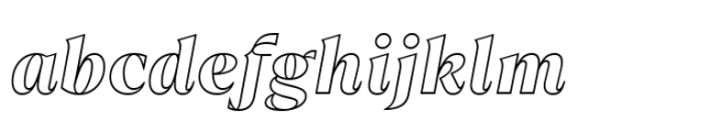 TT Ramillas Black Outline Italic FONT