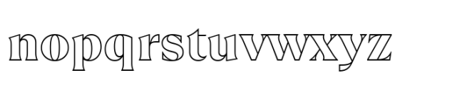 TT Ramillas Black Outline Font LOWERCASE