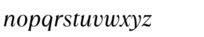 TT Ramillas Italic Font LOWERCASE