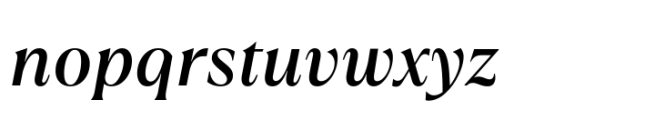 TT Ramillas Medium Italic Font LOWERCASE