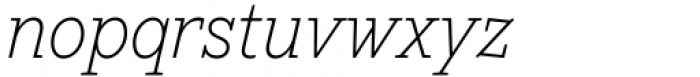 TT Rationalist ExtraLight Italic Font LOWERCASE