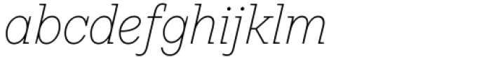 TT Rationalist Thin Italic Font LOWERCASE