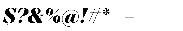 TT Regins Display Black Italic Font OTHER CHARS