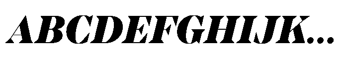 TT Regins Display Black Italic Font UPPERCASE