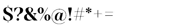 TT Regins Display Bold Font OTHER CHARS