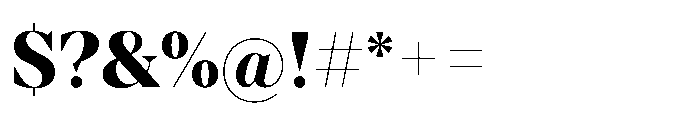 TT Regins Display ExtraBold Font OTHER CHARS