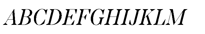 TT Regins Display Italic Font UPPERCASE
