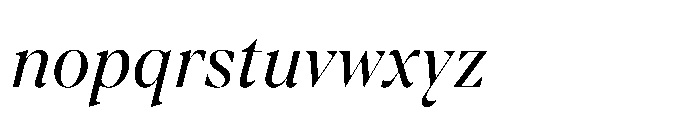 TT Regins Display Italic Font LOWERCASE