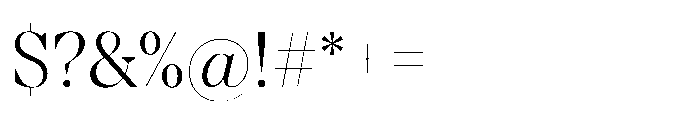 TT Regins Display Light Font OTHER CHARS