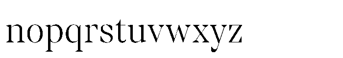 TT Regins Display Light Font LOWERCASE