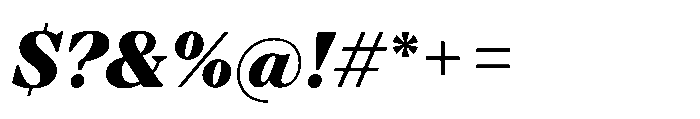 TT Regins Subhead Black Italic Font OTHER CHARS