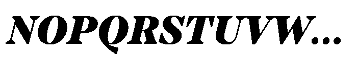 TT Regins Subhead Black Italic Font UPPERCASE