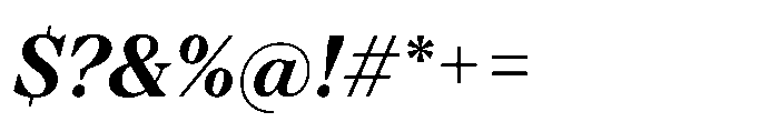 TT Regins Subhead Bold Italic Font OTHER CHARS