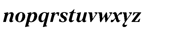 TT Regins Subhead Bold Italic Font LOWERCASE